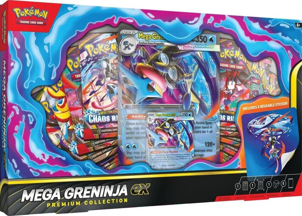 Factory-sealed Mega Greninja ex Premium Collection