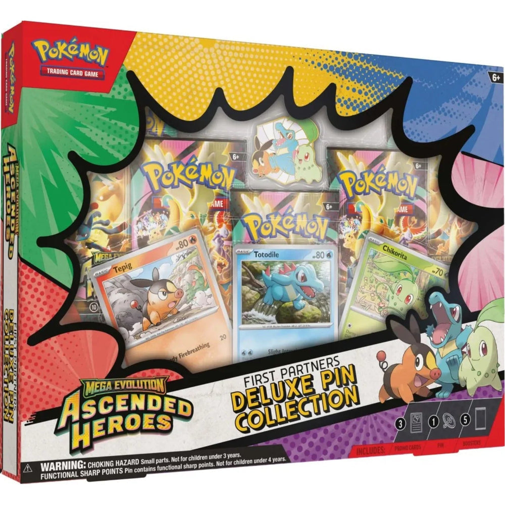 Pokémon TCG Mega Evolution—Ascended Heroes First Partners Deluxe Pin Collection