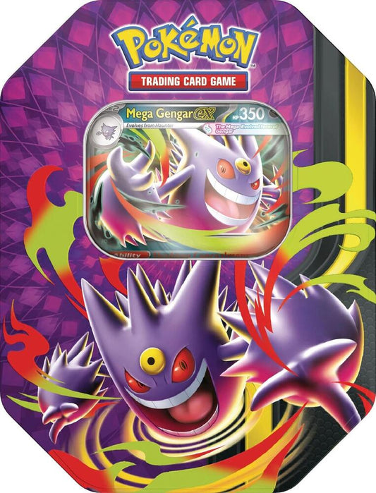 Factory-sealed Mega Moonlit Tin (Gengar/Clefable)