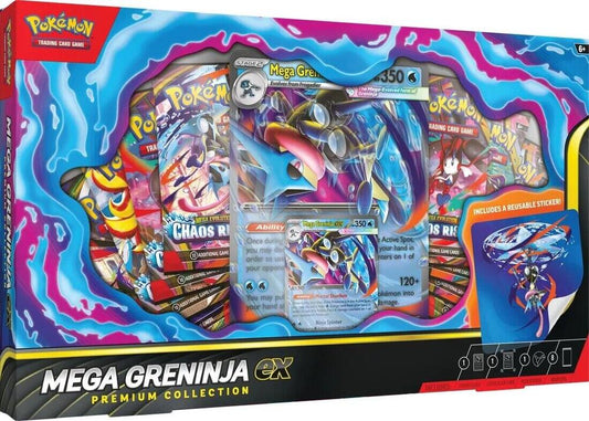 Factory-sealed Mega Greninja ex Premium Collection