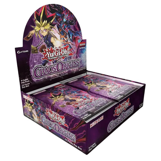 Yu-Gi-Oh! Chaos Origins first-edition booster box containing 24 packs