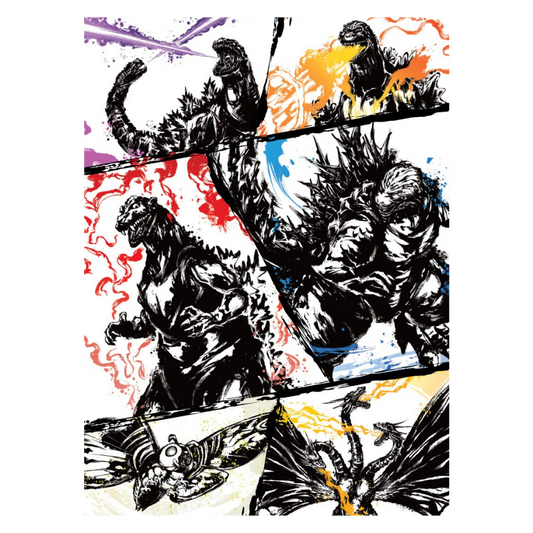 Godzilla Card Game Sleeve & Card Set – Ink-Brushed Monster Rampage