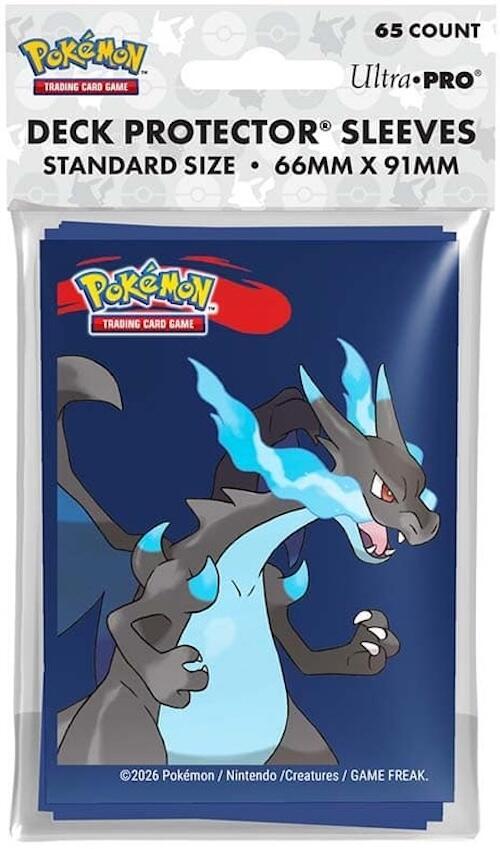 Ultra PRO Pokémon Mega Charizard X Standard Deck Protector 65-Pack