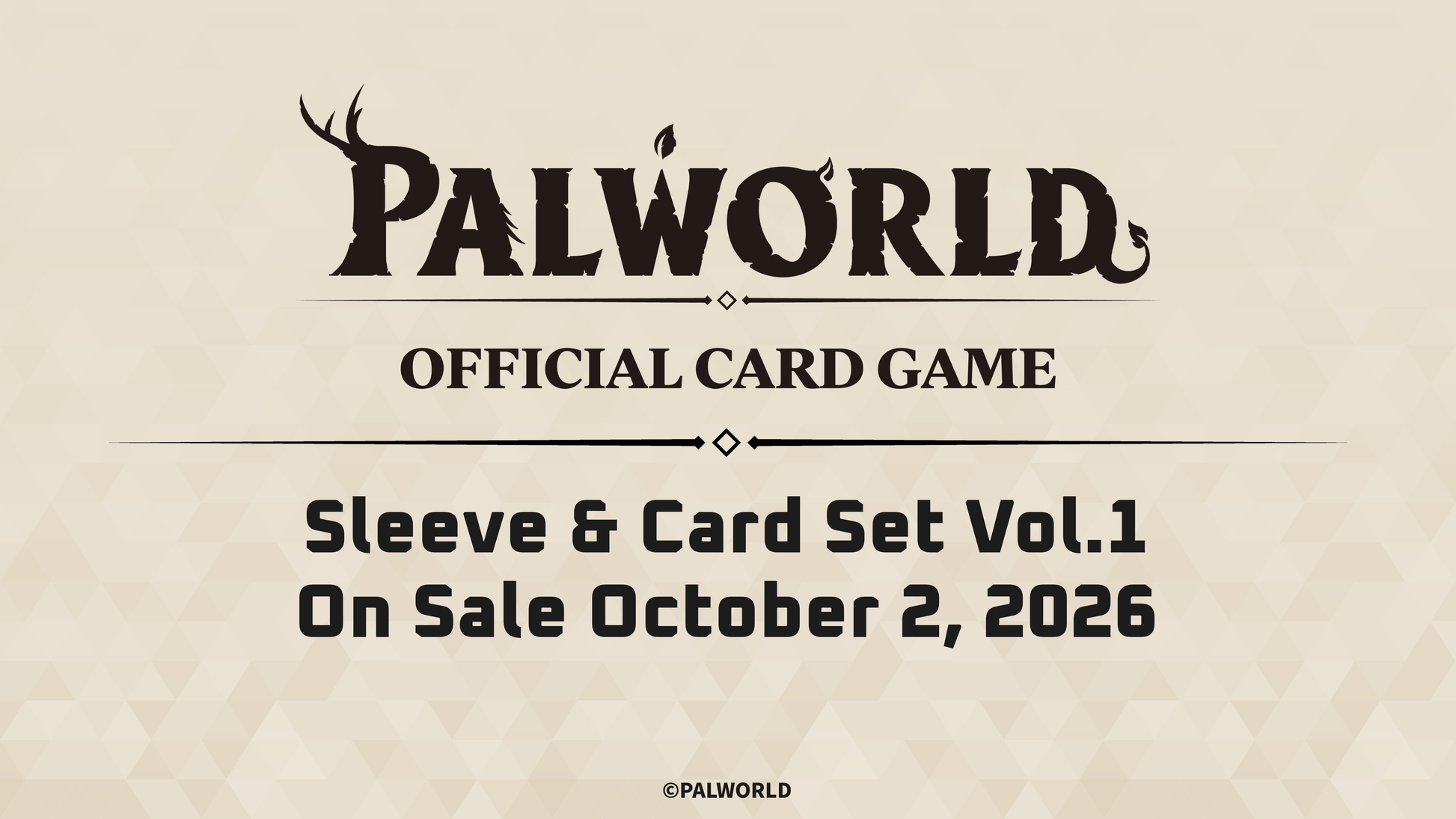 Palworld Official Card Game Sleeve and Card Set Vol. 1